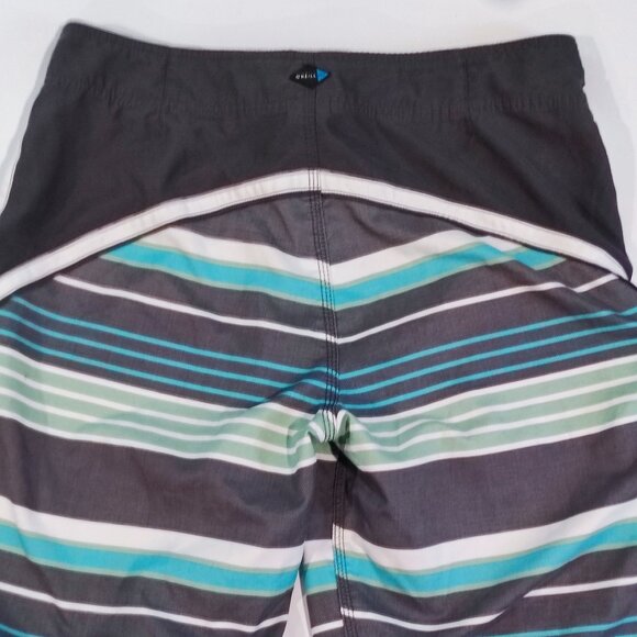 O'Neill board short men's size 34 grey white green stripes - Picture 4 of 12